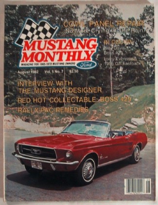 MUSTANG MONTHLY 1982 AUG - K-CODE, THE BOSS 429 STORY*